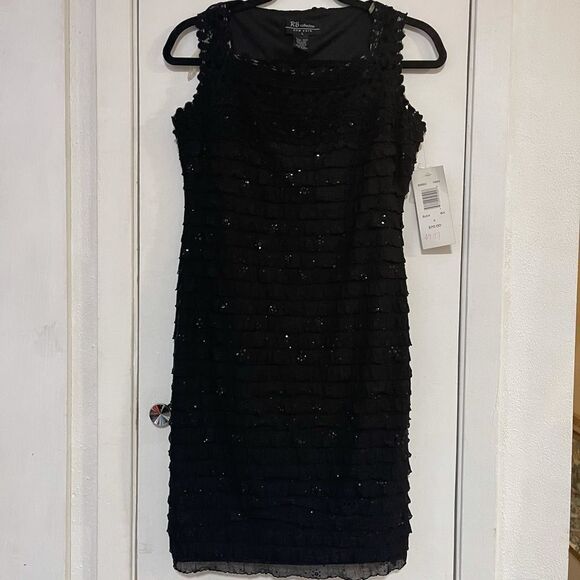 RB collection black sequin party dress - Picture 4 of 8